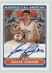Kosta Koufos #KK Basketball Cards 2007 Topps McDonald's All American Prices