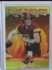 Carson Wentz [Yellow] #FT-16 Football Cards 2022 Panini Phoenix Flame Throwers Prices