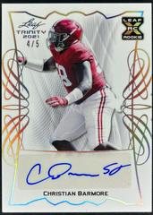 Christian Barmore Football Cards 2021 Leaf Trinity Signatures Prices