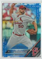 Adam Wainwright [Blue Refractor] #67 Baseball Cards 2016 Topps Chrome Prices