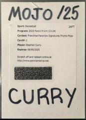 Stephen Curry [Mojo Prizm] #1 Basketball Cards 2023 Panini Prizm Franchise Favorites Signature Prices