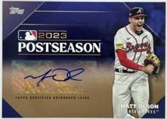 Matt Olson [Gold] #PPA-MO Baseball Cards 2024 Topps Postseason Performance Autograph Prices