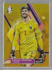 Thibaut Courtois [Gold Refractor] #7 Soccer Cards 2023 Topps Finest Road to UEFA EURO Prices