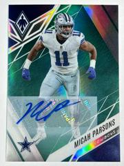 Micah Parsons [Autograph Green] #100 Football Cards 2022 Panini Phoenix Prices