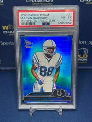 Marvin Harrison [Holographic Blue] #37 Football Cards 2000 Pacific Prism Prospects Prices