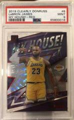 LeBron James [Red] Basketball Cards 2019 Panini Clearly Donruss My House Prices