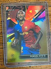 Samuel Eto'O [Gold] #103 Soccer Cards 2021 Topps Finest UEFA Champions League Prices