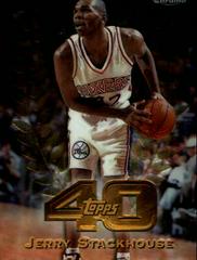Jerry Stackhouse Basketball Cards 1997 Topps Chrome Topps 40 Prices