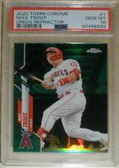 Mike Trout [Green Refractor] Baseball Cards 2020 Topps Chrome Prices