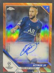 Neymar Jr [Orange Refractor] Soccer Cards 2021 Topps Chrome UEFA Champions League Autographs Prices