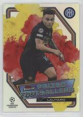 Lautaro Martinez [Yellow Red] Soccer Cards 2021 Topps Finest UEFA Champions League Prized Footballers Fusion Prices