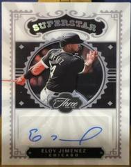 Eloy Jimenez [Silver] #SS-EJ Baseball Cards 2022 Panini Three and Two Superstar Signatures Prices