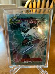 Barry Sanders [w/ Coating] Football Cards 1995 Topps Finest Boosters Prices