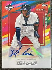 Pedro Leon [Red] #FC-PL Baseball Cards 2022 Topps Pro Debut Future Cornerstones Autographs Prices