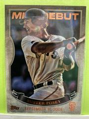 Buster Posey [Gold] Baseball Cards 2016 Topps MLB Debut Prices