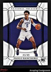 Paolo Banchero #2 Basketball Cards 2022 Panini National Treasures Collegiate Prices