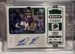 Dameon Pierce [SP Variation Green] Football Cards 2022 Panini Zenith Contenders Rookie Ticket Autographs Prices