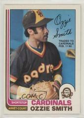 Ozzie Smith Baseball Cards 1982 O Pee Chee Prices