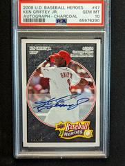 Ken Griffey Jr. [Autograph Charcoal] #47 Baseball Cards 2008 Upper Deck Baseball Heroes Prices