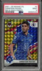 Christian Pulisic [Red & Gold Choice Mosaic] Soccer Cards 2021 Panini Mosaic Premier League Prices