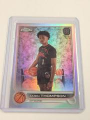 Amen Thompson [Refractor] #1 Basketball Cards 2022 Topps Chrome OTE Overtime Elite Prices