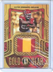 Clyde Edwards Helaire [Prime] #GG-CEH Football Cards 2022 Panini Gold Standard Gear Prices