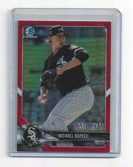 Michael Kopech [Red Refractor] Baseball Cards 2018 Bowman Chrome National Convention Prices