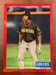 CJ Abrams [Chrome Prospect Red] #145 Baseball Cards 2021 Bowman Heritage Prices