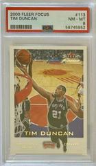 Tim Duncan #113 Basketball Cards 2000 Fleer Focus Prices