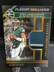Jalen Hurts [Gold Spotlight] #7 Football Cards 2023 Panini Limited Playoff Brilliance Prices