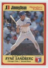 Ryne Sandberg #6 Baseball Cards 1991 Jimmy Dean Prices
