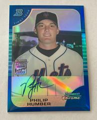 Philip Humber [Autograph Blue Refractor] #337 Baseball Cards 2005 Bowman Chrome Prices