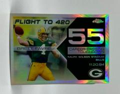 Brett Favre [Refractor] #BFC-BF55 Football Cards 2007 Topps Chrome Brett Favre Collection Prices