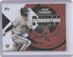 Alek Thomas [Autograph] Baseball Cards 2022 Topps Chrome Update Generation Now Prices