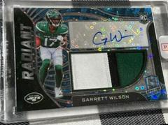Garrett Wilson [Neon Blue] #RAD-GWI Football Cards 2022 Panini Spectra Radiant Rookie Patch Signatures Prices