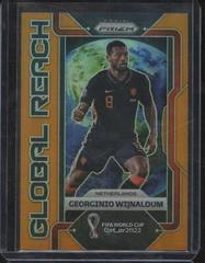 Georginio Wijnaldum [Orange] #27 Soccer Cards 2022 Panini Prizm World Cup Global Reach Prices