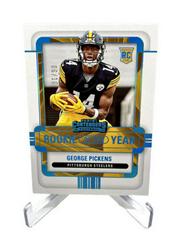George Pickens [Platinum] #ROY-GPI Football Cards 2022 Panini Contenders Rookie of the Year Prices