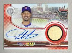 Derrek Lee [Red] Baseball Cards 2022 Topps Tribute Stadium Signatures Prices