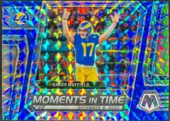 Baker Mayfield [Blue] #MT-10 Football Cards 2023 Panini Mosaic Moments in Time Prices