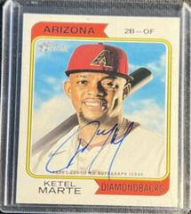 Ketel Marte Baseball Cards 2023 Topps Heritage Real One Autographs High Number Prices