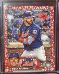 Pete Alonso [Red] #H150 Baseball Cards 2023 Topps Holiday Prices