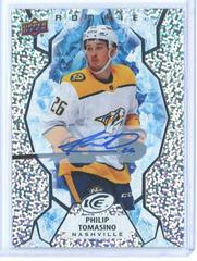 Philip Tomasino [White Snowflake Autograph] #107 Hockey Cards 2021 Upper Deck Ice Prices