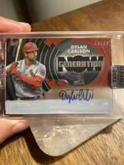 Dylan Carlson [Black] #GNA-DC Baseball Cards 2022 Topps Clearly Authentic Generation Now Autographs Prices