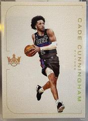 Cade Cunningham #6 Basketball Cards 2022 Panini Court Kings Blank Slate Prices