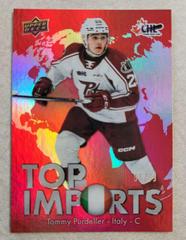 Tommy Purdeller [Red] #TI-20 Hockey Cards 2022 Upper Deck CHL Top Imports Prices