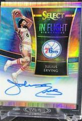 Julius Erving [Tie Dye Prizm] #IF-JEV Basketball Cards 2018 Panini Select in Flight Signatures Prices