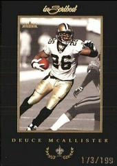 Deuce McAllister [Black Border Gold] #15 Football Cards 2004 Fleer Inscribed Prices