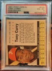 Tony Curry [Perforated] #120 Baseball Cards 1961 Post Cereal Prices