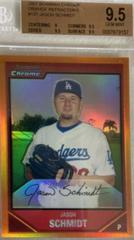Jason Schmidt [Orange Refractor] #121 Baseball Cards 2007 Bowman Chrome Prices