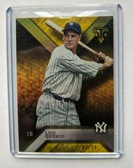 Lou Gehrig [Gold] #19 Baseball Cards 2016 Topps Triple Threads Prices
